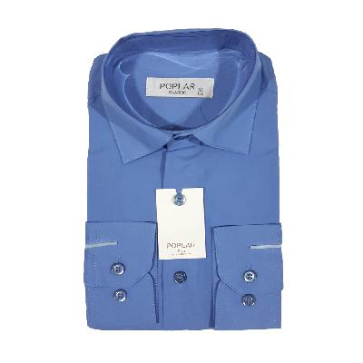 CL2936C Рубашка для мальчика дл.рукав Poplar (голубой)