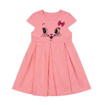 ПЛ-760 Платье для девочки (розовый улыбка)