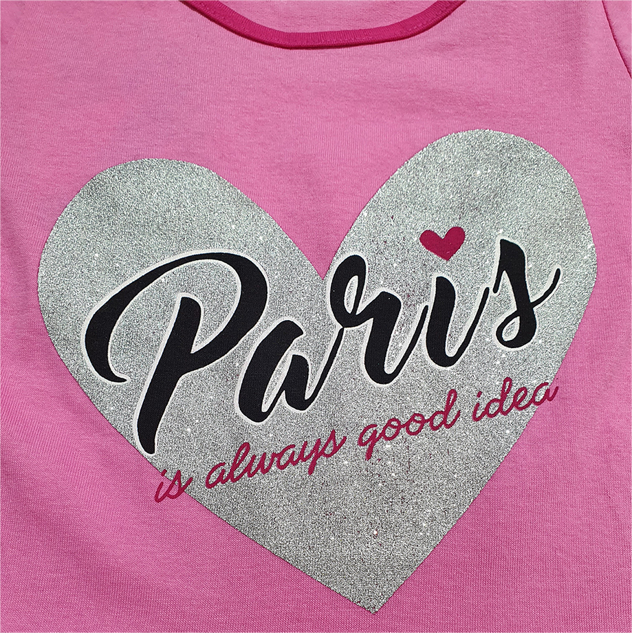 ПЛ-720 Платье для девочки (розовый сердце)