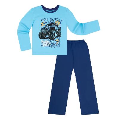 ПЖ-1810 Пижама для мальчика (голубой с джипом)