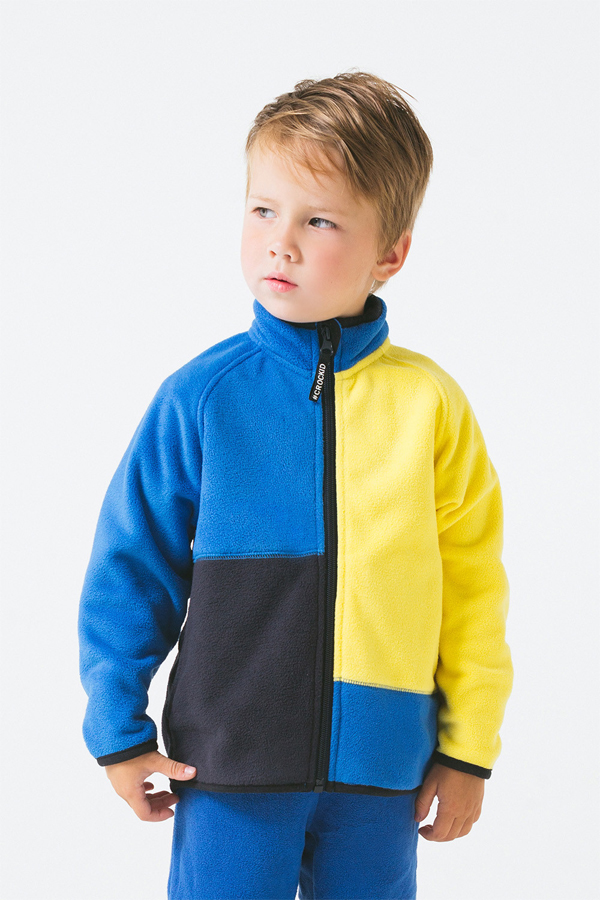 ФЛ 34026/3 Куртка детская (яр.синий желтый графит)