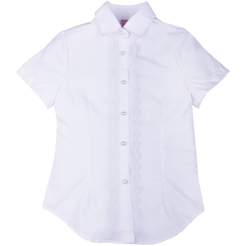 В29-4701s/белый Блузка для девочки кор.рукав STATMEN