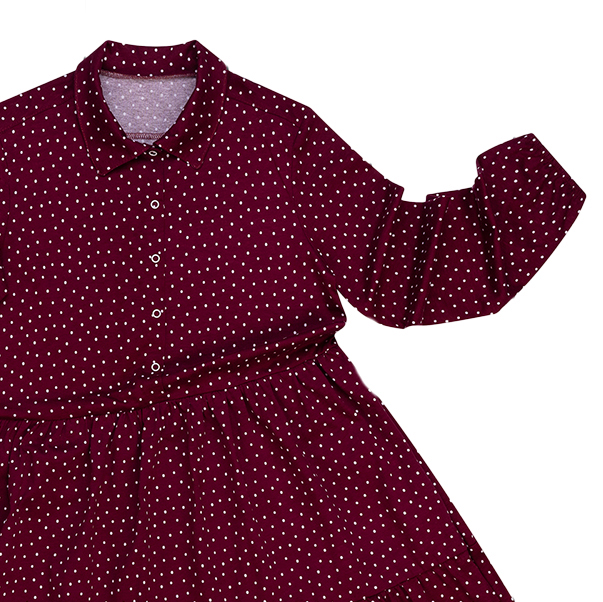 ПЛ-759 Платье для девочки (бордовый)